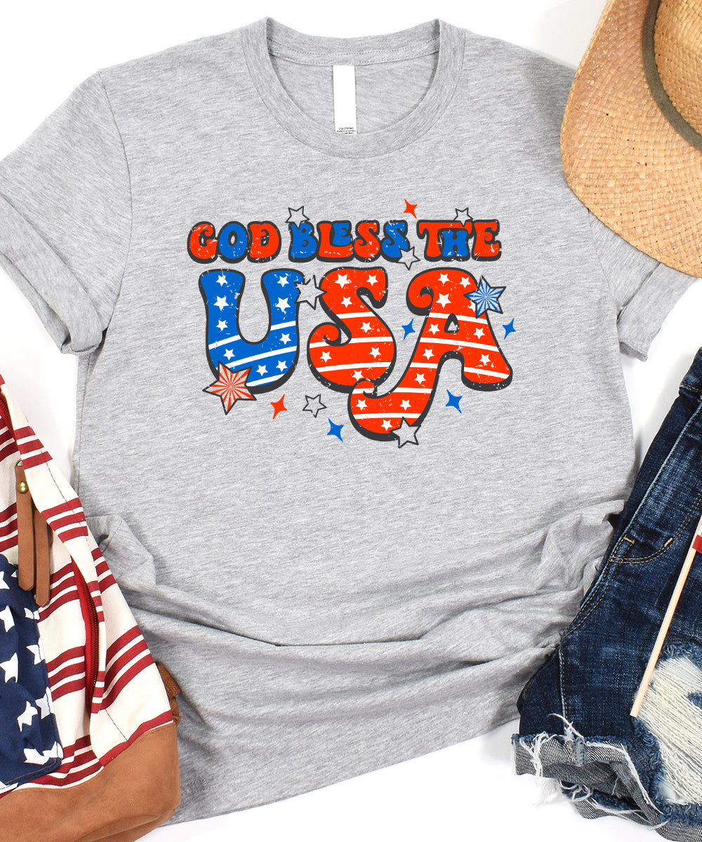Bless The USA - Retro Distressed