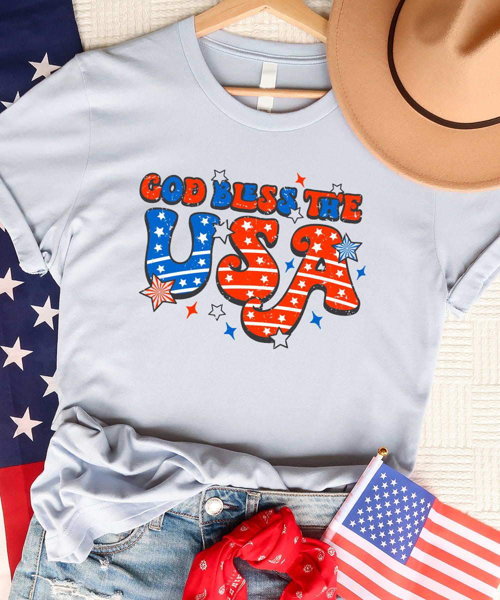 Bless The USA - Retro Distressed