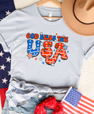 Bless The USA - Retro Distressed