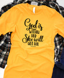 God Is Within Her She Will Not Fail Long Sleeve