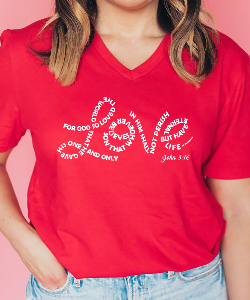 Love. John 3:16 V-Neck