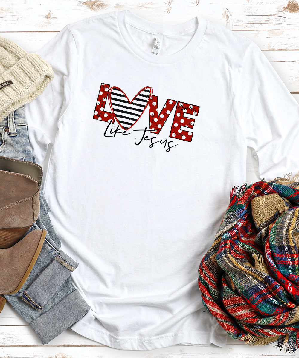 Love Like Jesus (Polka Dot) Long Sleeve