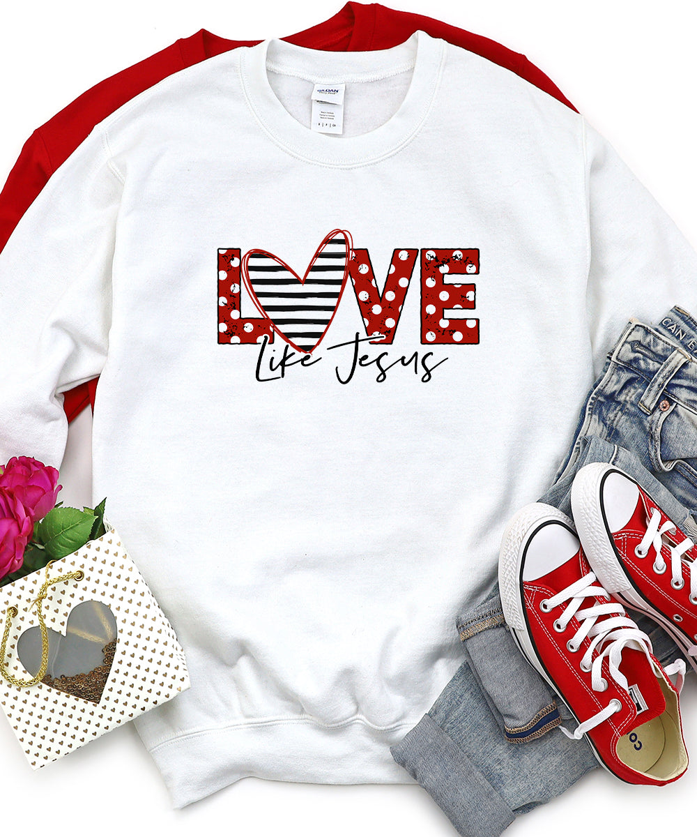 Love Like Jesus (Polka Dot) Sweatshirt