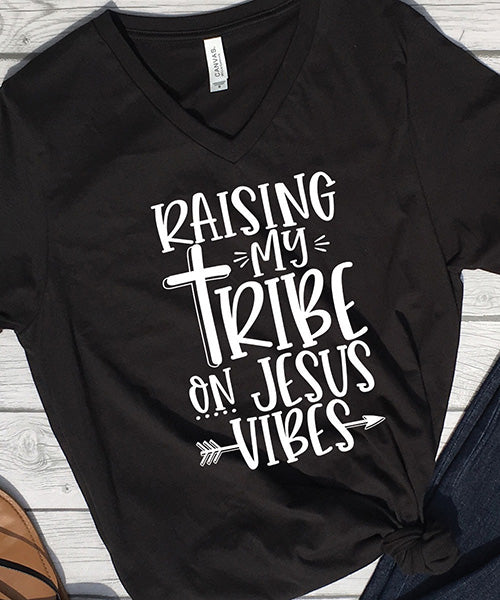 Raising My Tribe V-Neck