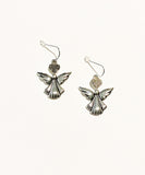 Guardian Angel Sterling Silver Dangling Earrings