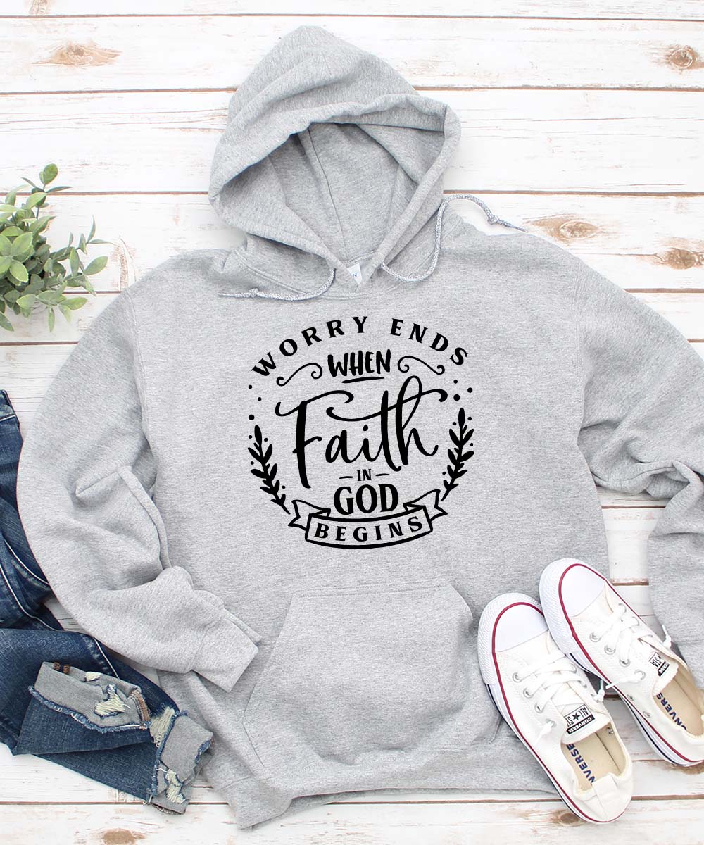 When Faith In God Begins Hoodie